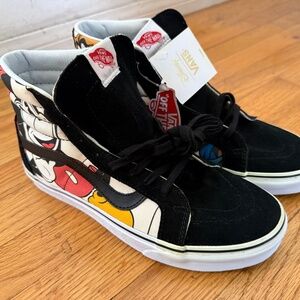 Vans x Disney Mickey Mouse Sk8 Hi High Top Shoes Size Mens 9.5 or Womens 11